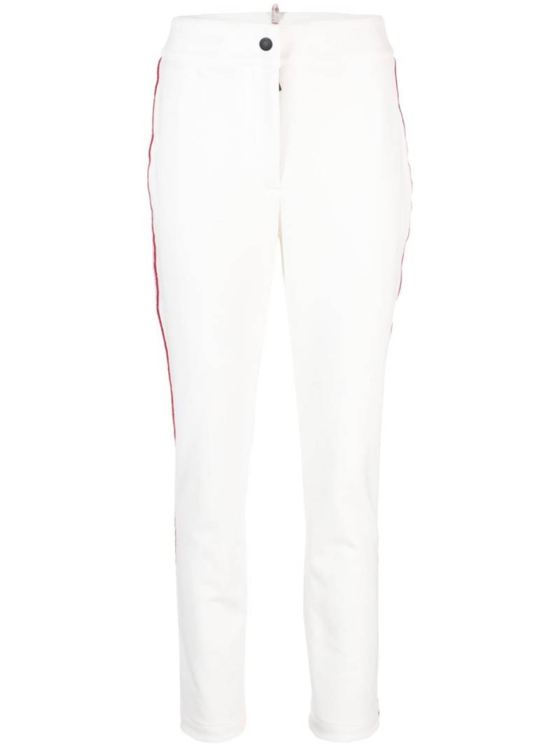 Moncler Grenoble side-stripe slim-cut trousers - White von Moncler Grenoble