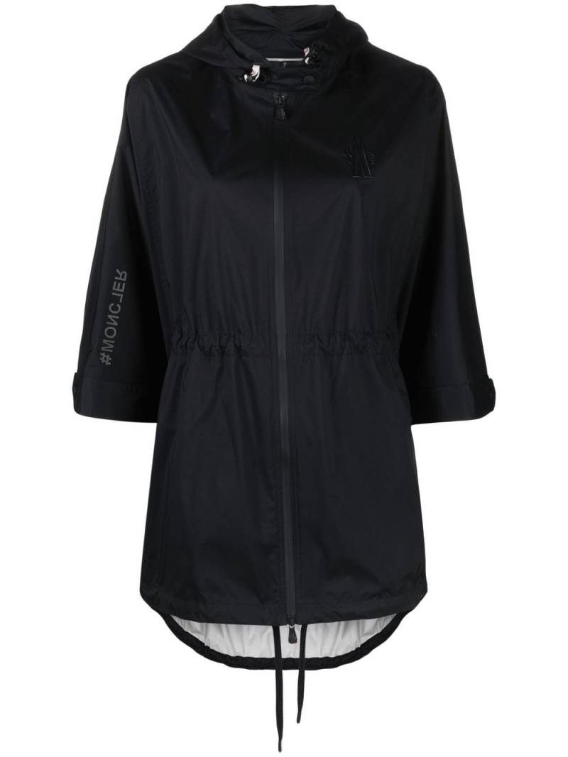 Moncler Grenoble single-breasted hooded coat - Black von Moncler Grenoble