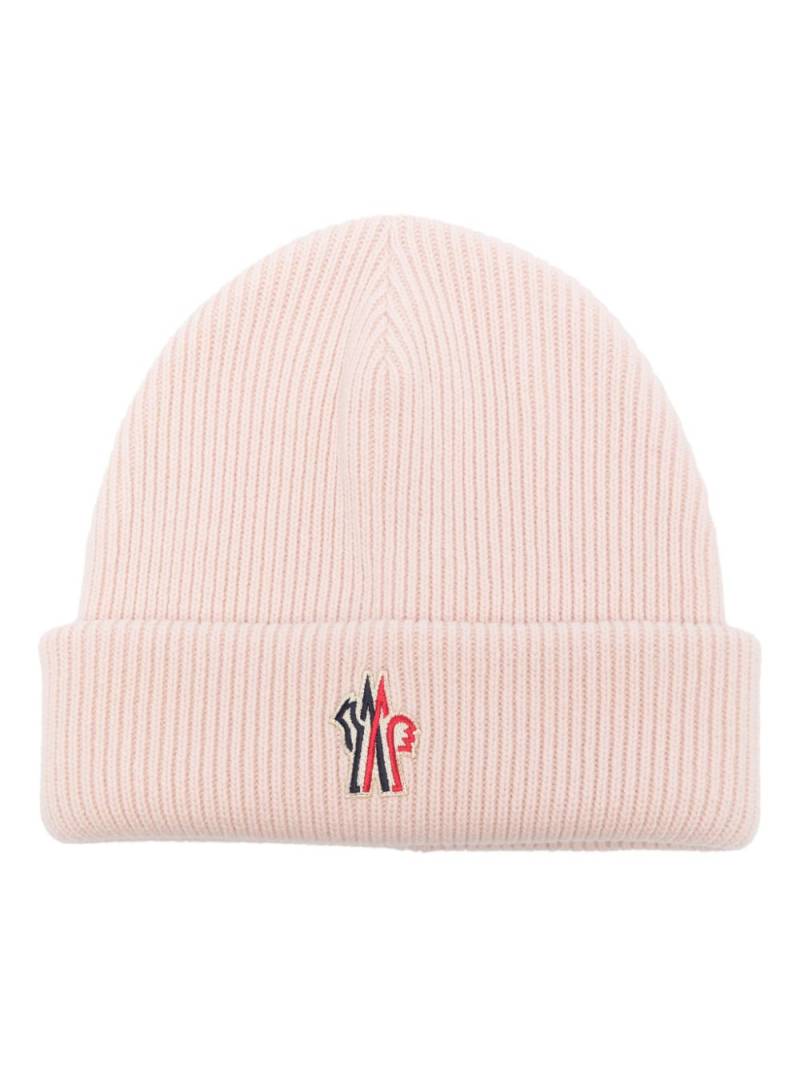 Moncler Grenoble wool beanie hat - Pink von Moncler Grenoble