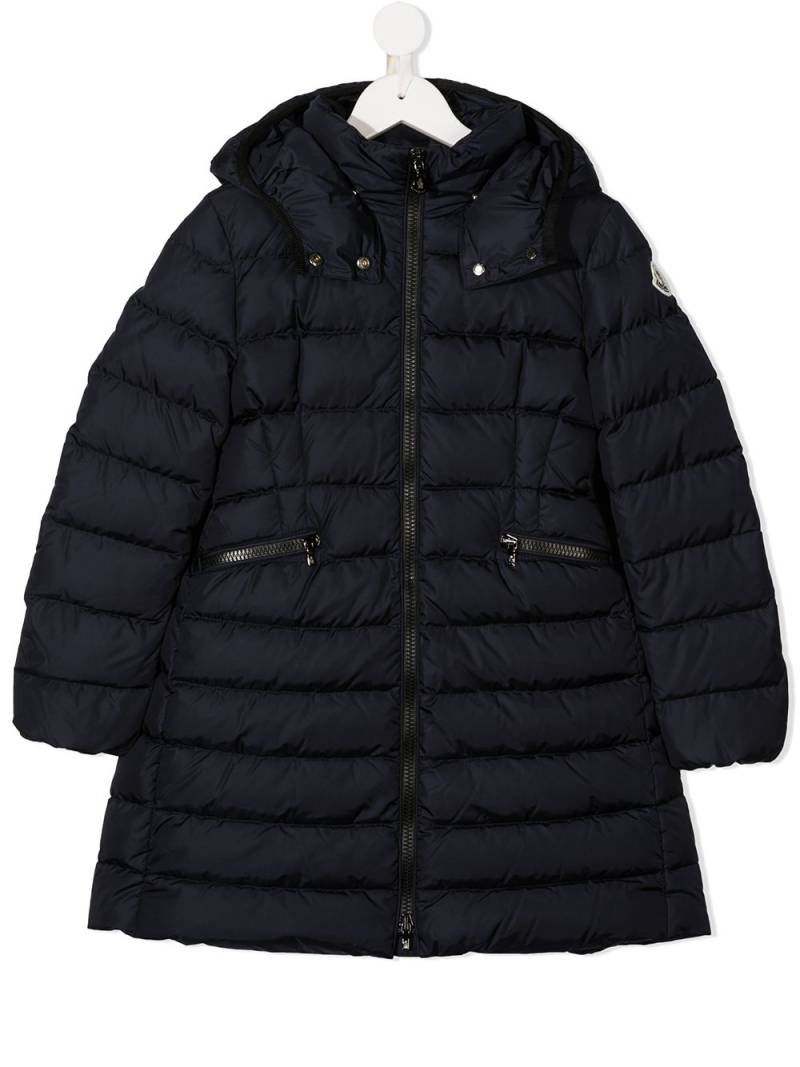 Moncler Enfant hooded padded coat - Blue von Moncler Enfant