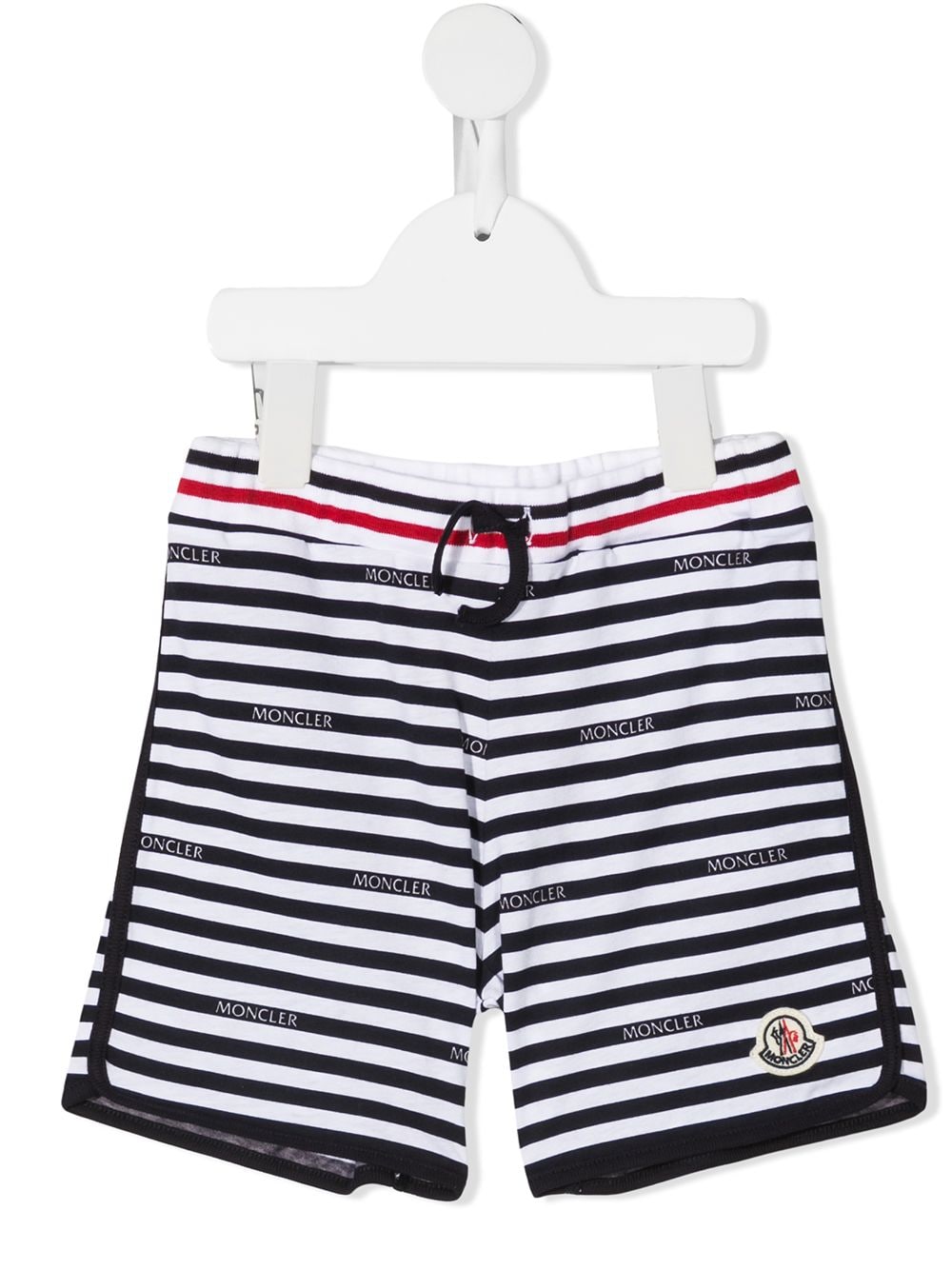 Moncler Enfant striped track shorts - White von Moncler Enfant