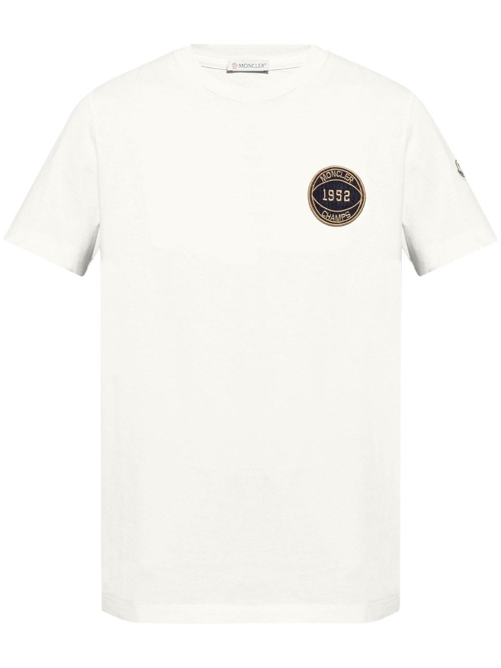 Moncler American Football cotton T-shirt - White von Moncler