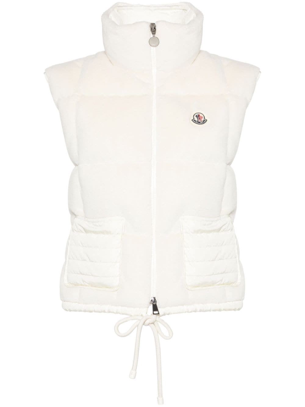 Moncler Arques fleece-texture gilet - White von Moncler