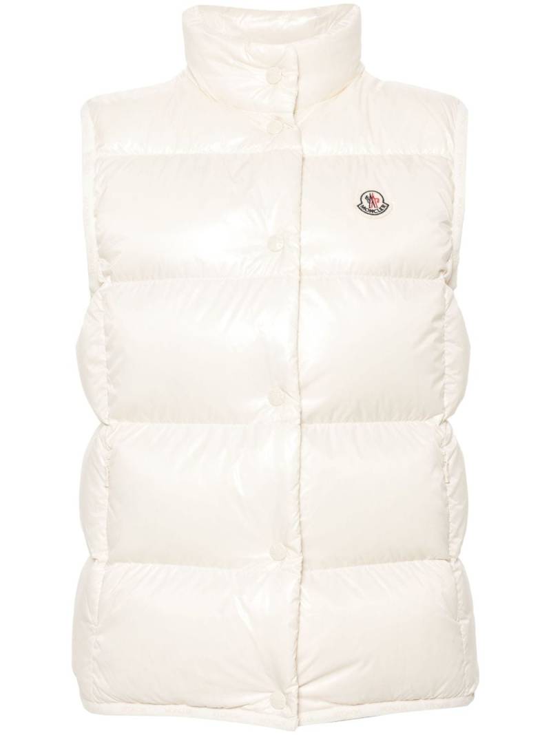 Moncler Badia padded gilet - White von Moncler