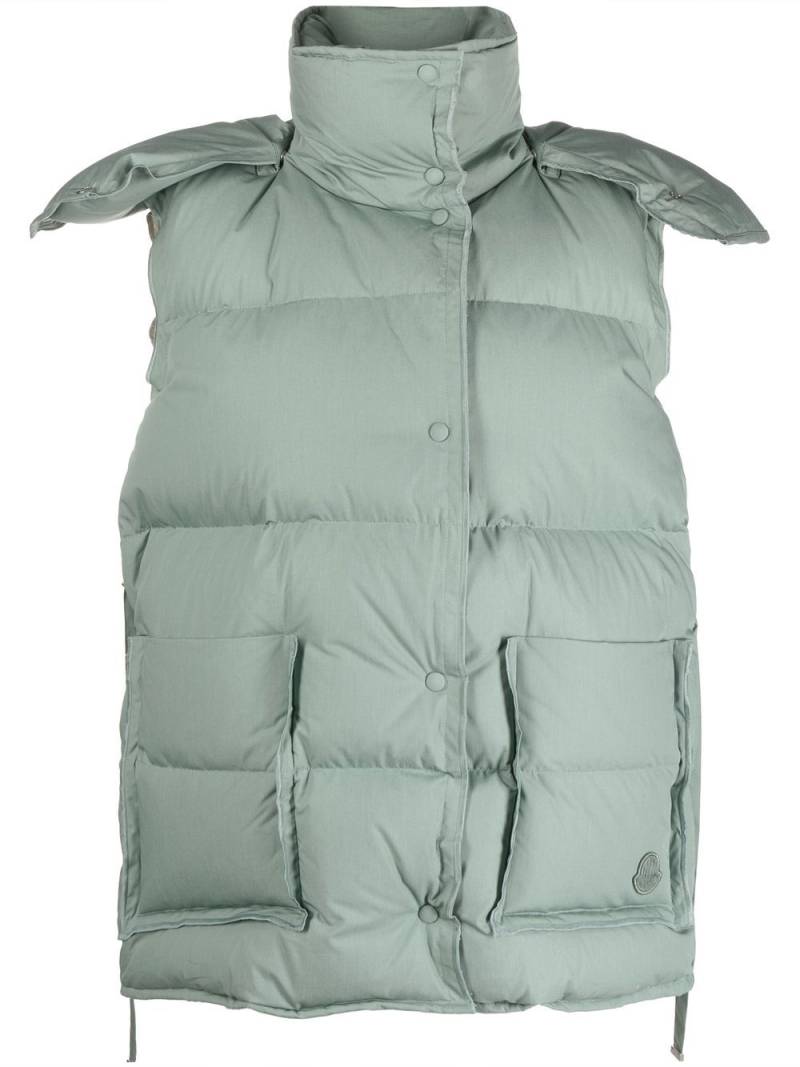 Moncler Batty hooded padded gilet - Green von Moncler