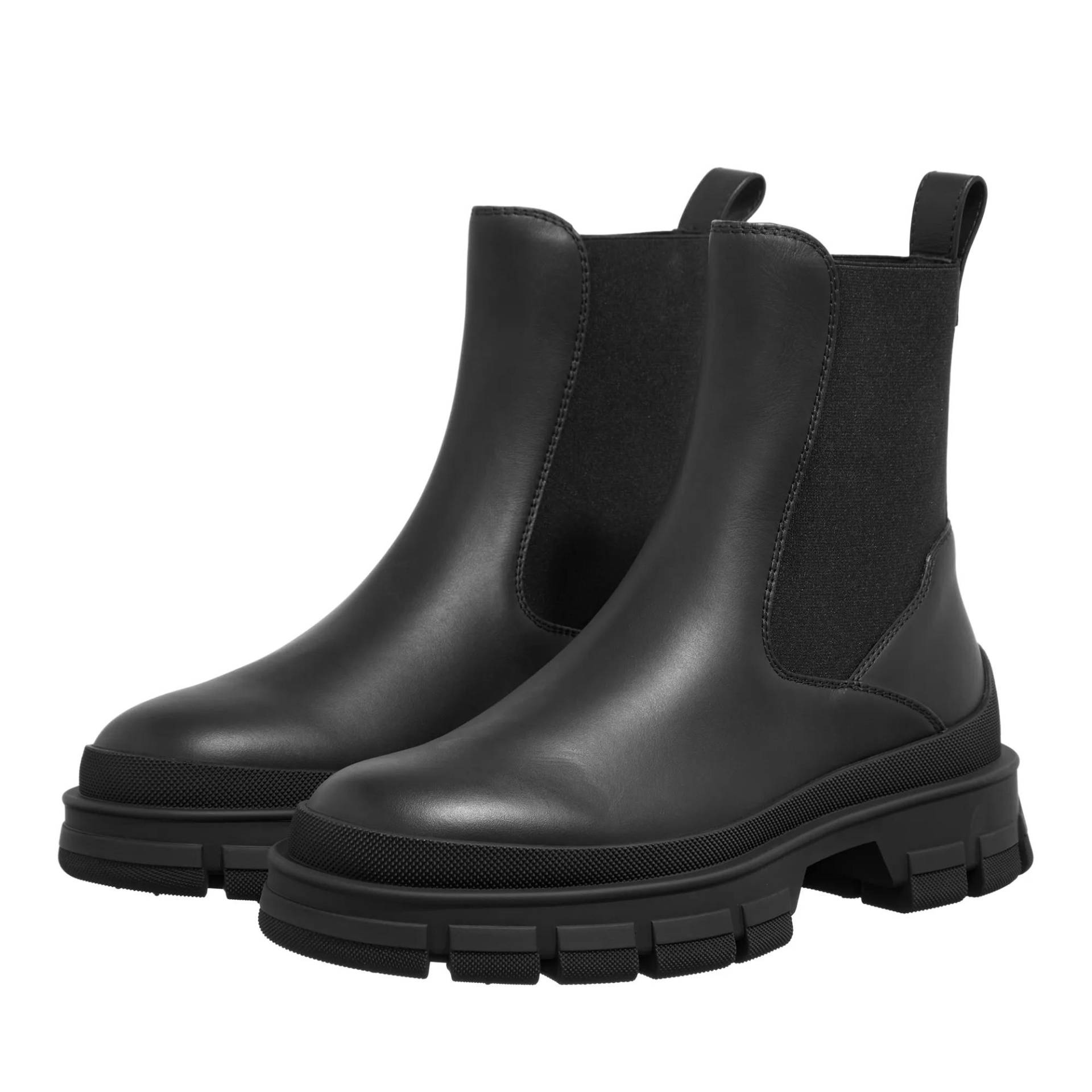 Moncler Stiefel & Boots - Hevea Chelsea Leather Boots - Gr. 39 (EU) - in Schwarz - für Damen von Moncler