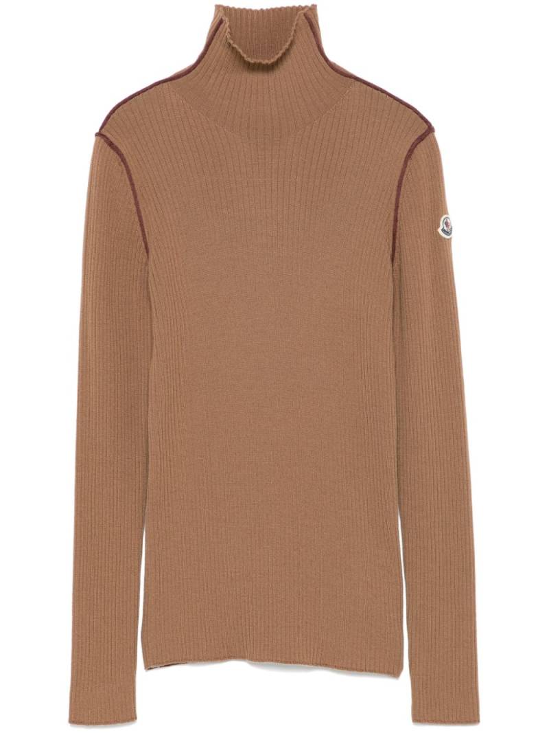 Moncler Dolcevita sweater - Brown von Moncler