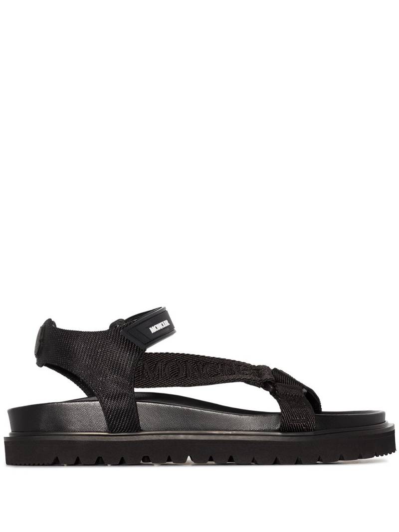 Moncler Flavia flat sandals - Black von Moncler