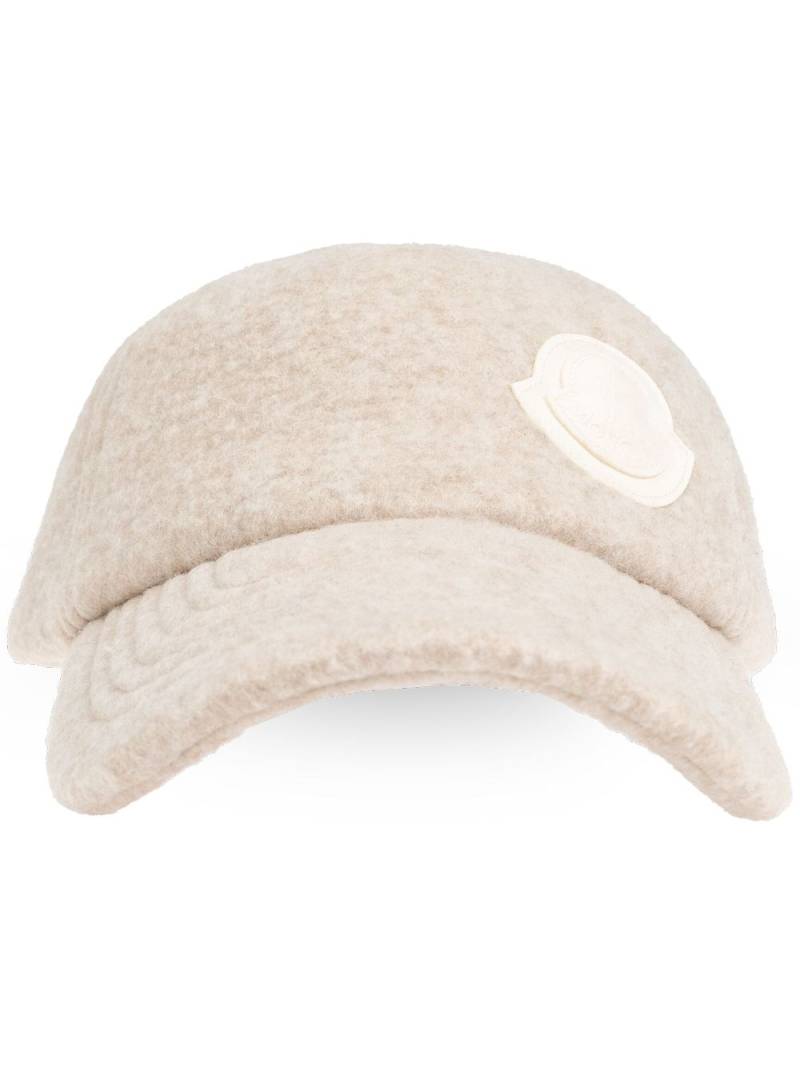 Moncler Logo patch cap - Neutrals von Moncler