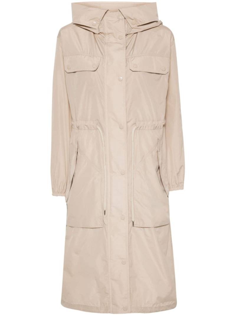 Moncler Mantio maxi parka coat - Neutrals von Moncler