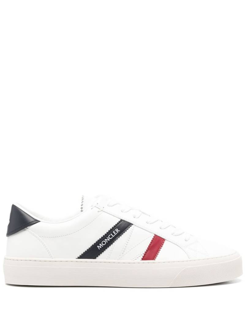 Moncler Monaco 2 leather sneakers - White von Moncler