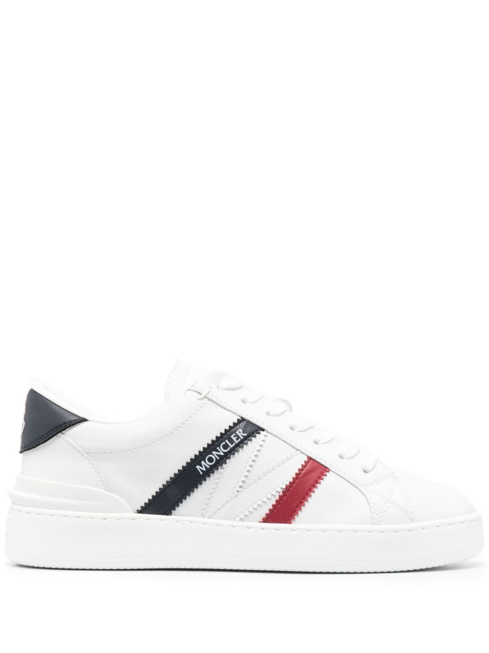 Moncler Monaco M faux-leather sneakers - White von Moncler