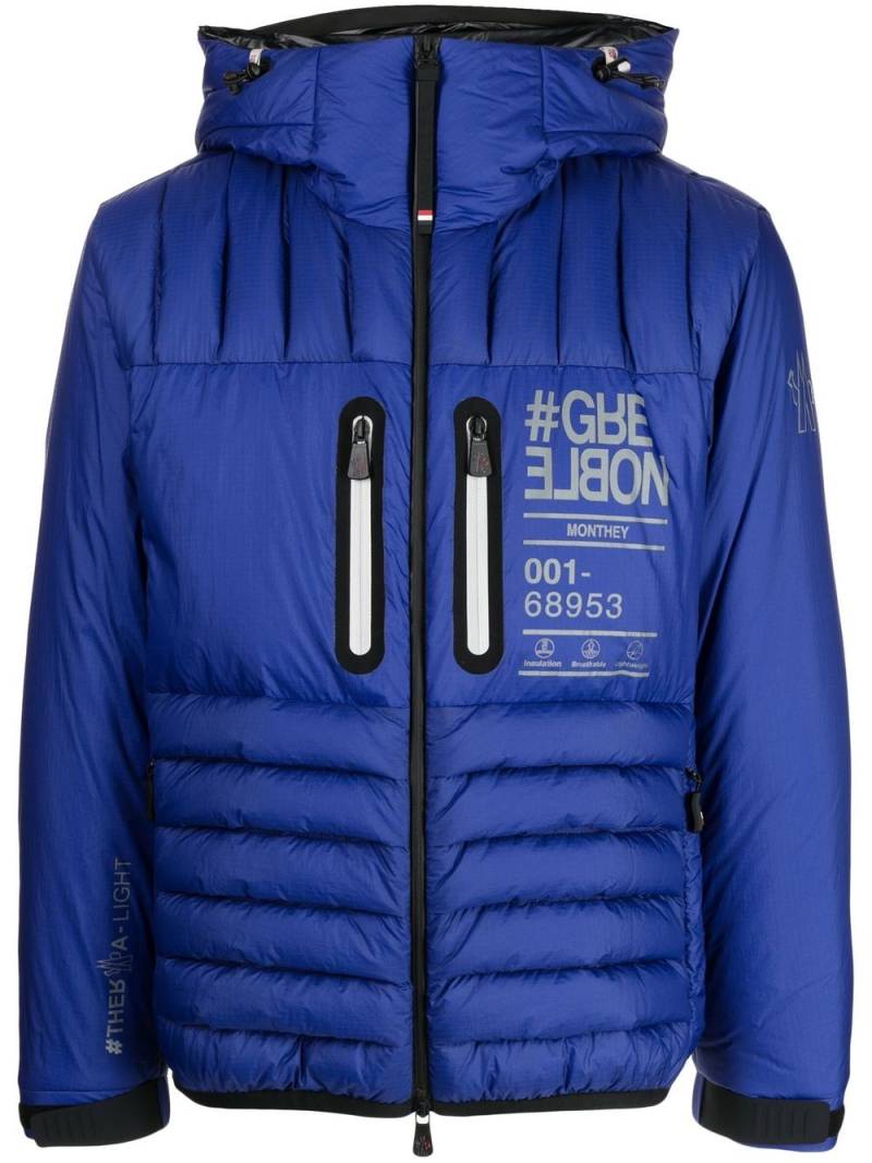 Moncler Grenoble Monthey padded down jacket - Blue von Moncler Grenoble