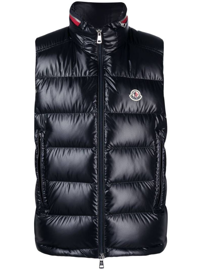 Moncler Ouse padded gilet - Blue von Moncler