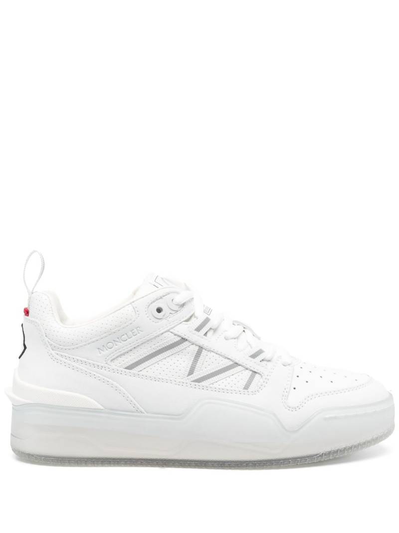 Moncler Pivot low-top leather sneakers - White von Moncler