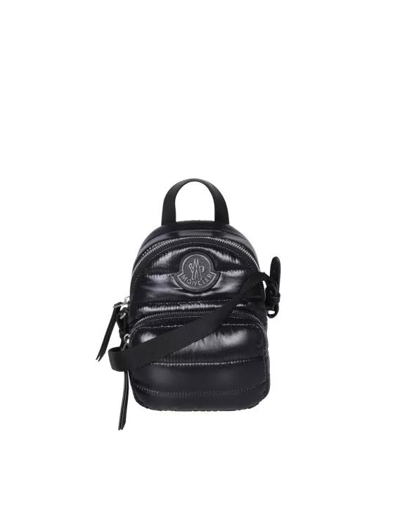 Moncler Umhängetasche - Nylon And Leather Backpack - Gr. unisize - in Schwarz - für Damen von Moncler