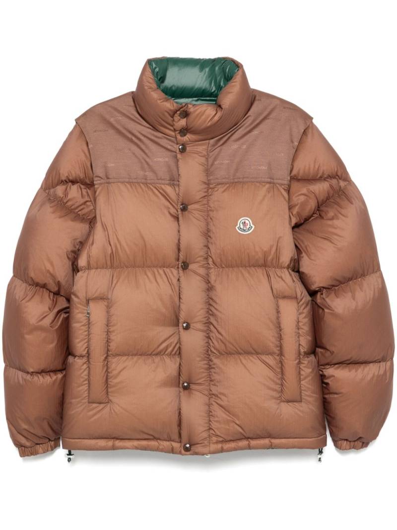 Moncler Verone reversible down jacket - Brown von Moncler