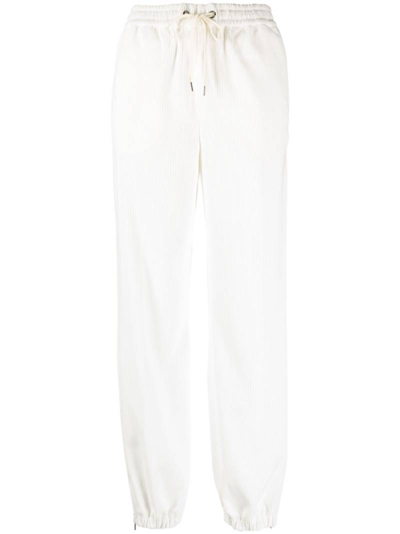 Moncler tapered corduroy track pants - White von Moncler