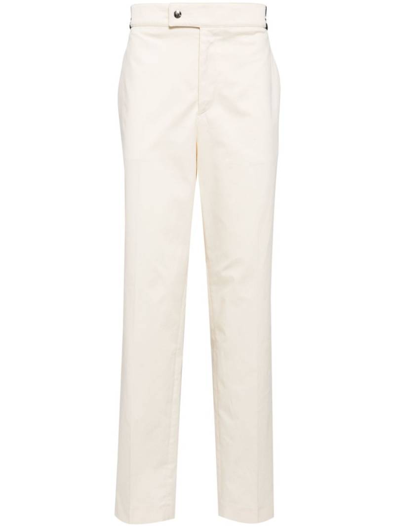 Moncler cotton-blend chino trousers - Neutrals von Moncler