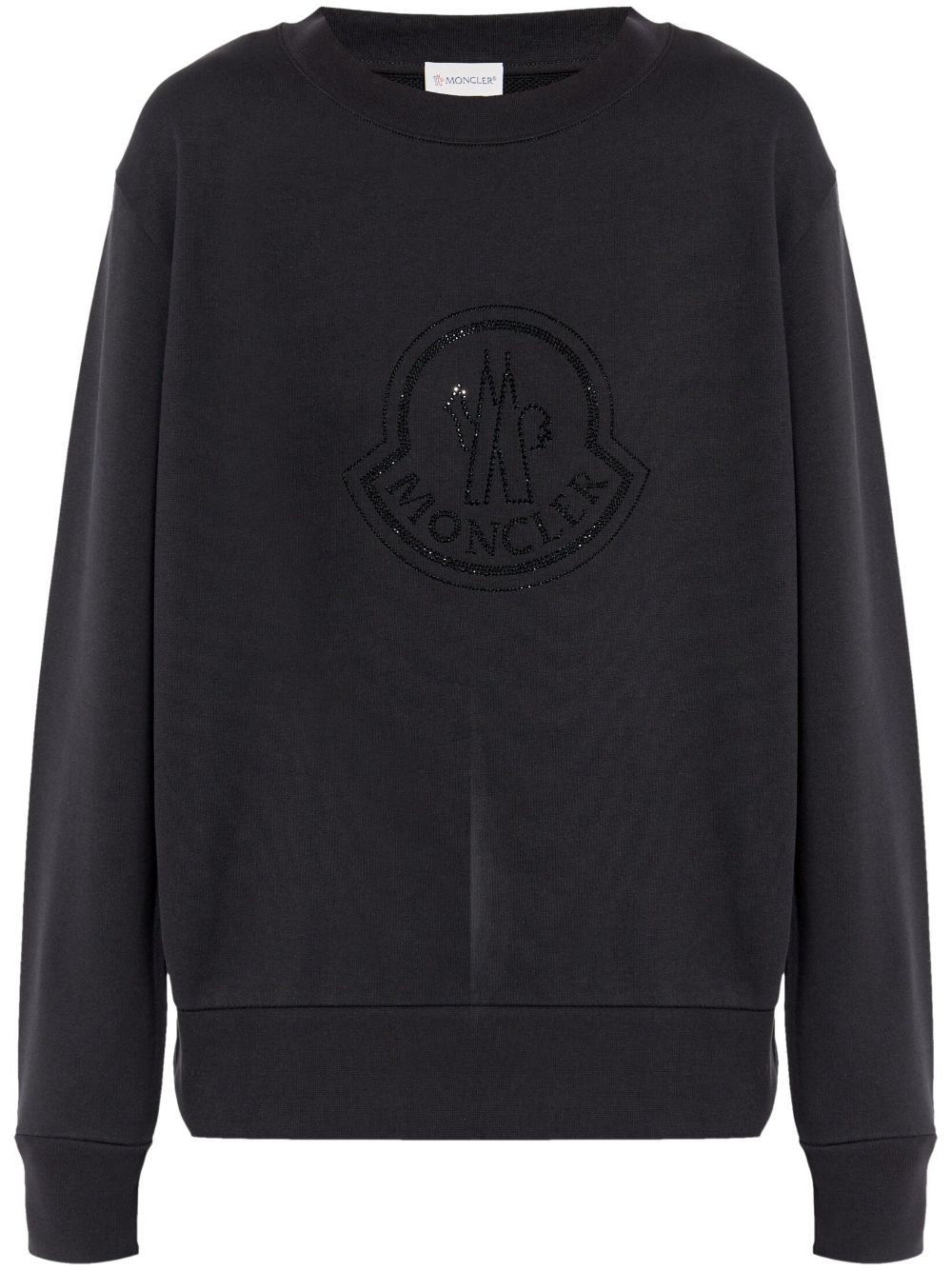 Moncler crystal-embellished sweatshirt - Black von Moncler