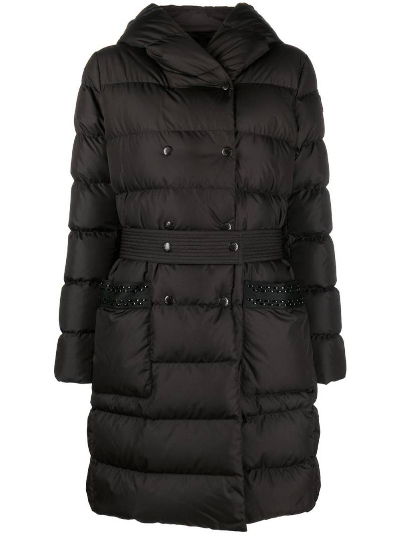 Moncler double-breasted padded coat - Black von Moncler