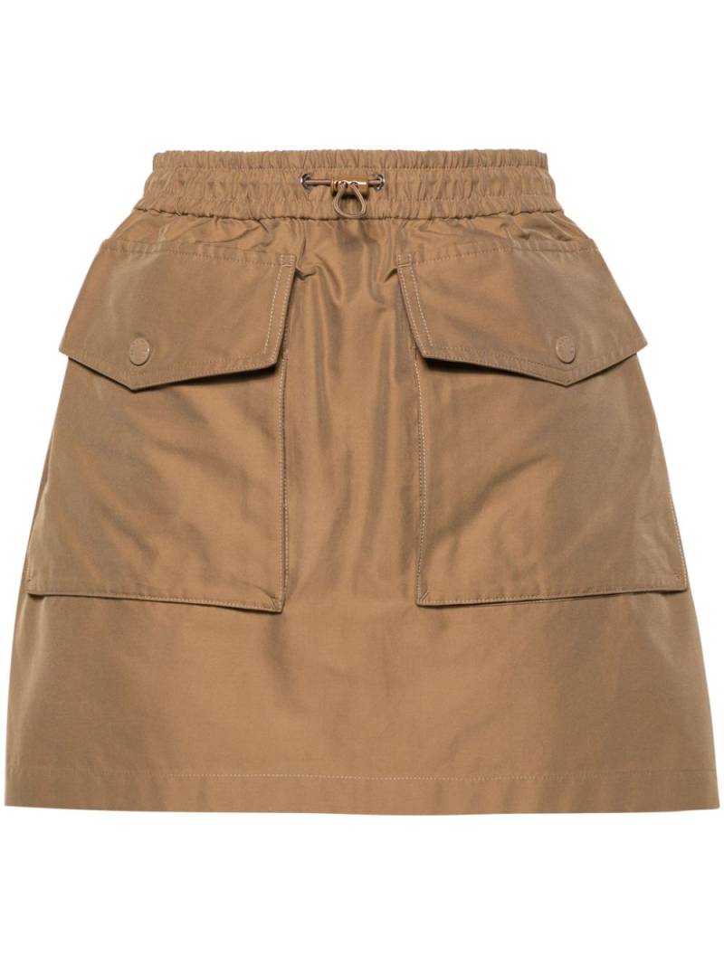 Moncler drawstring cargo miniskirt - Neutrals von Moncler