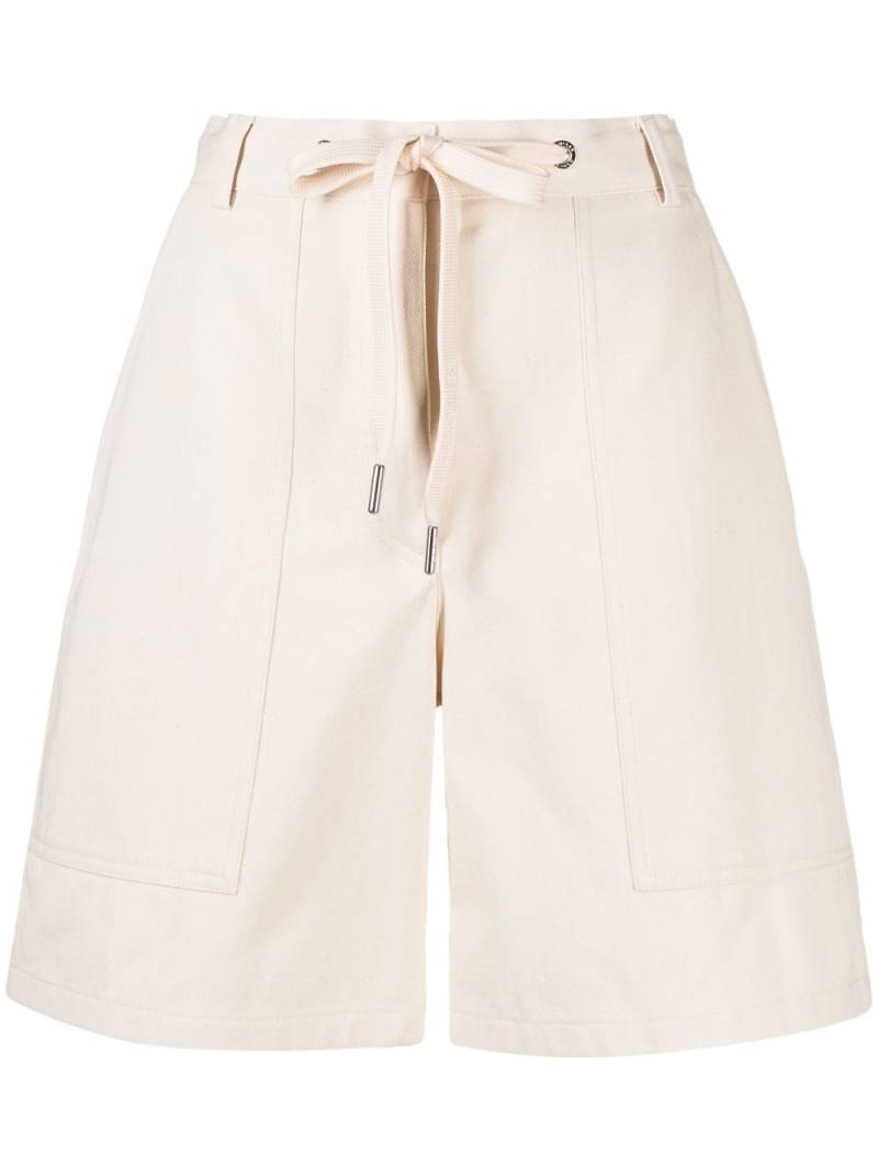 Moncler drawstring-waist knee-length shorts - Neutrals von Moncler