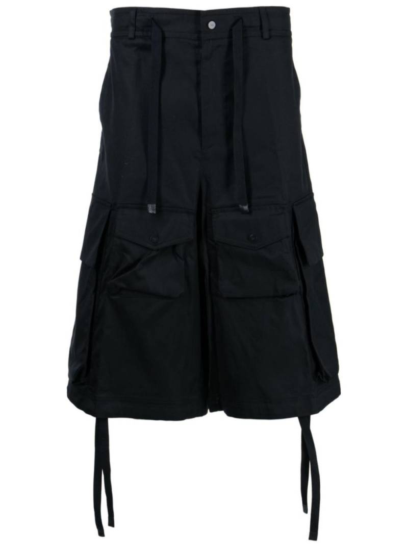 Moncler drop-crotch shorts - Black von Moncler