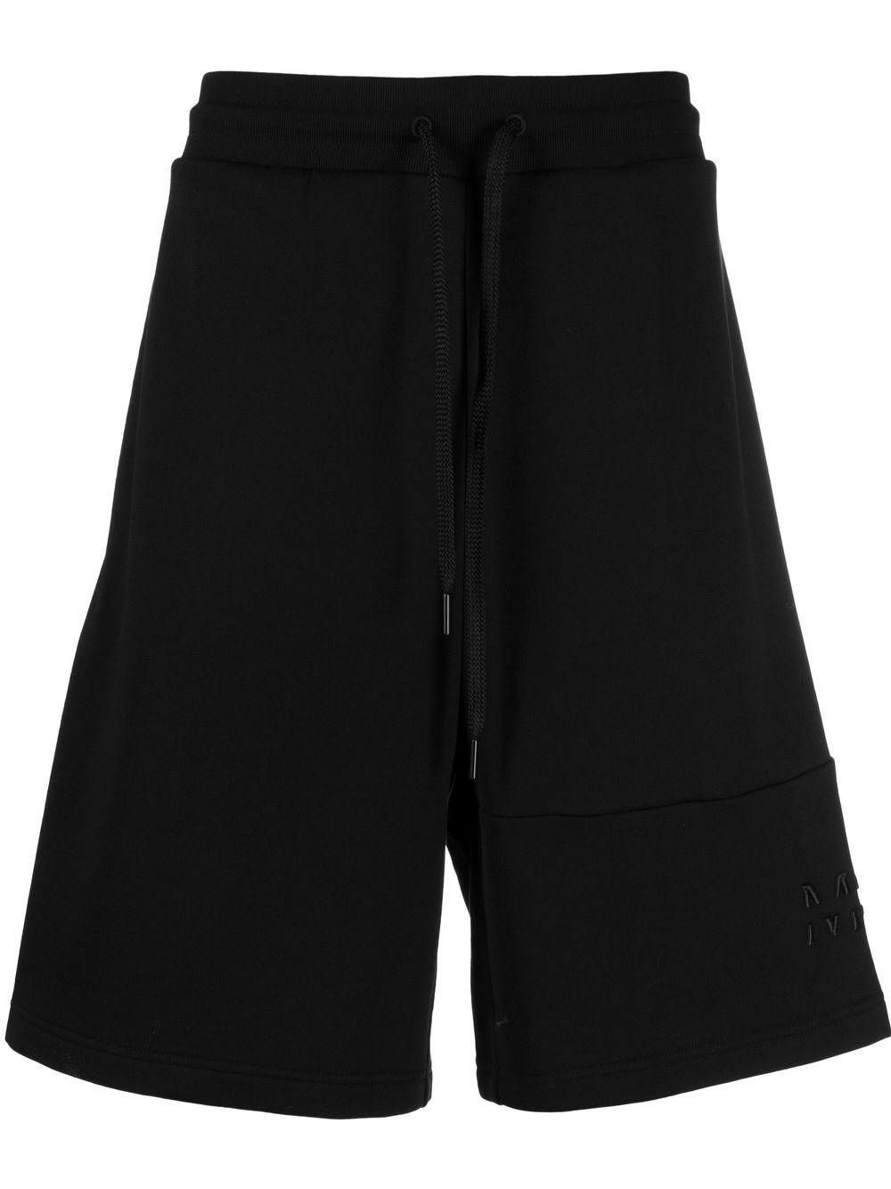 Moncler embroidered-logo jogging shorts - Black von Moncler