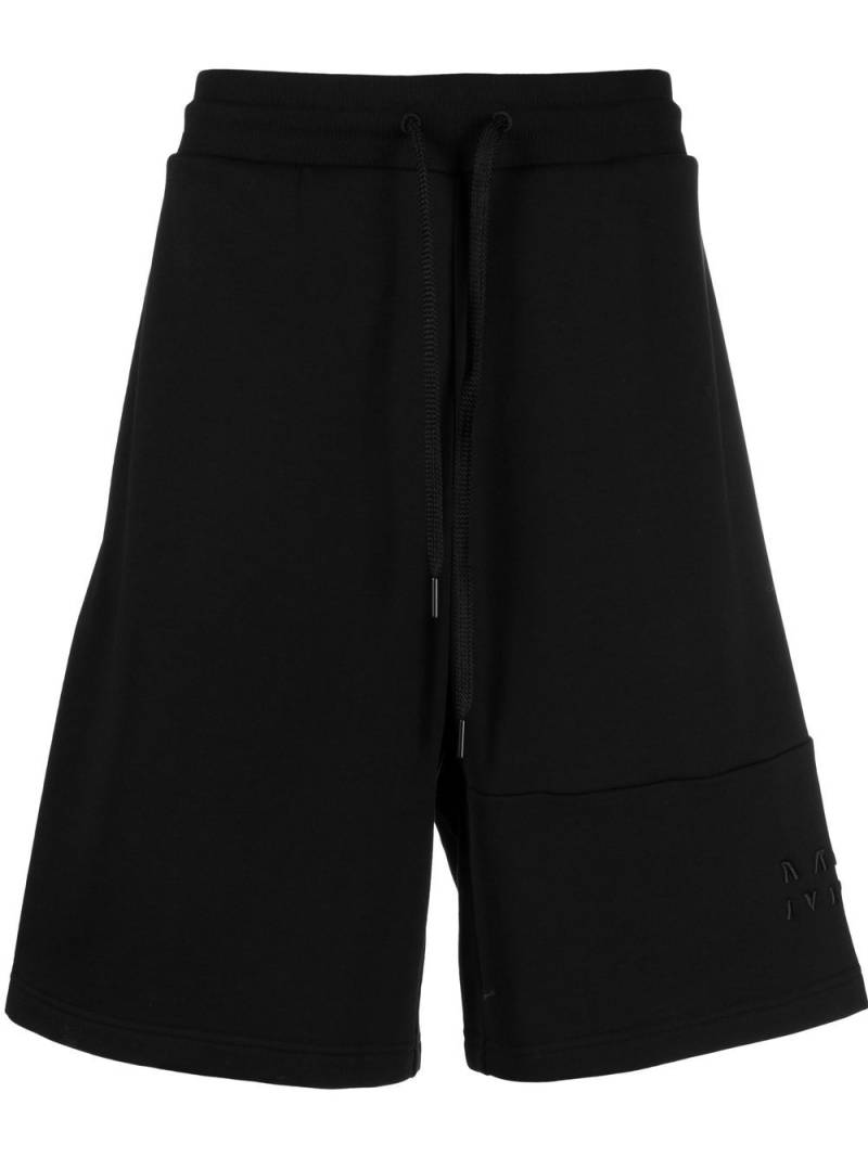 Moncler embroidered-logo jogging shorts - Black von Moncler