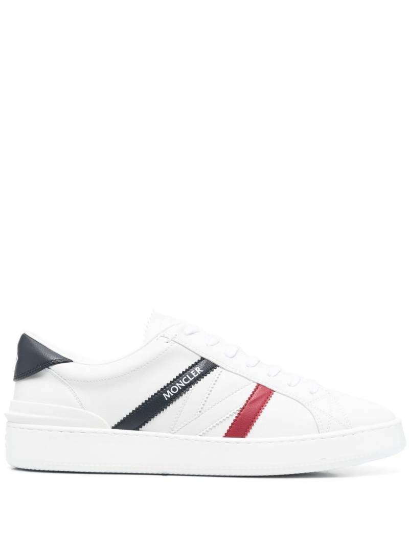 Moncler faux-leather sneakers - White von Moncler