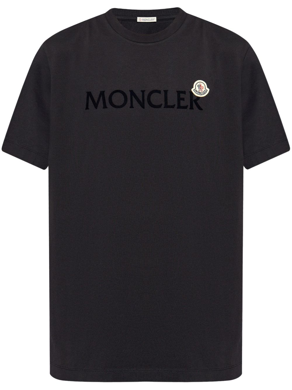 Moncler flocked-logo cotton T-shirt - Blue von Moncler