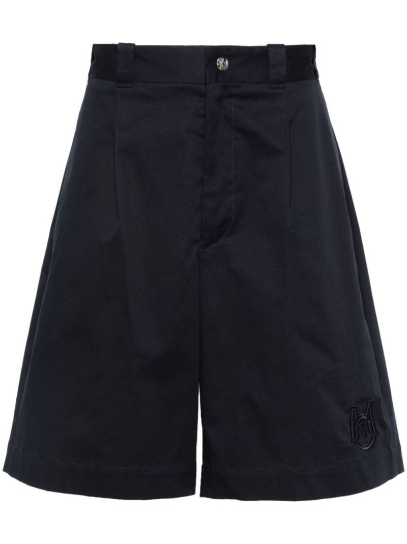 Moncler gabardine bermuda shorts - Blue von Moncler