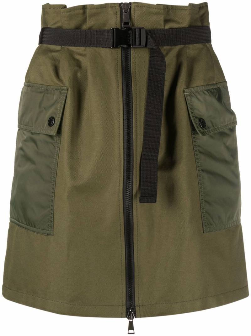 Moncler high-waisted cargo skirt - Green von Moncler