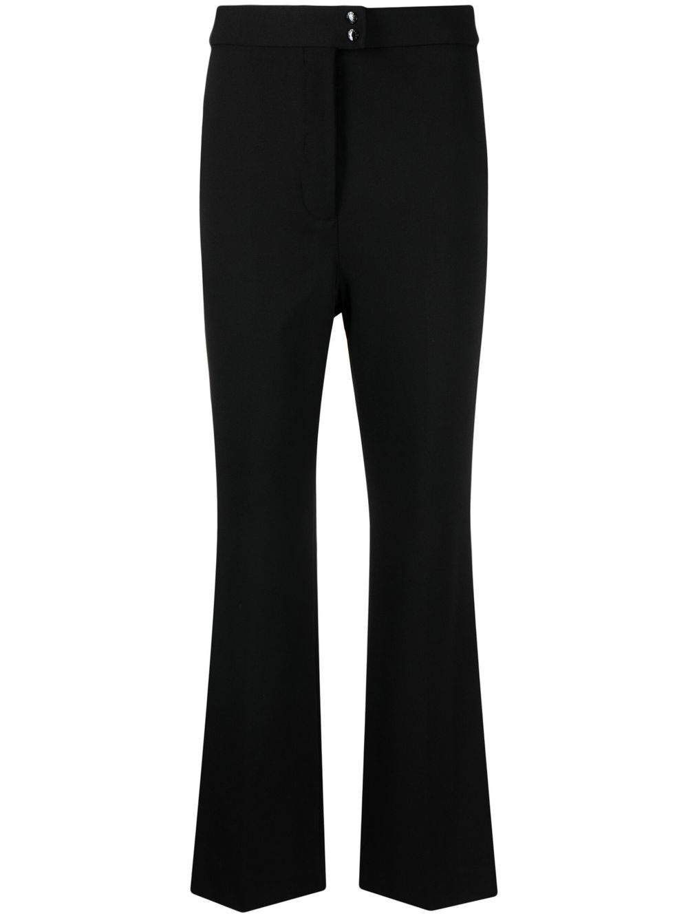 Moncler high-waisted flared trousers - Black von Moncler