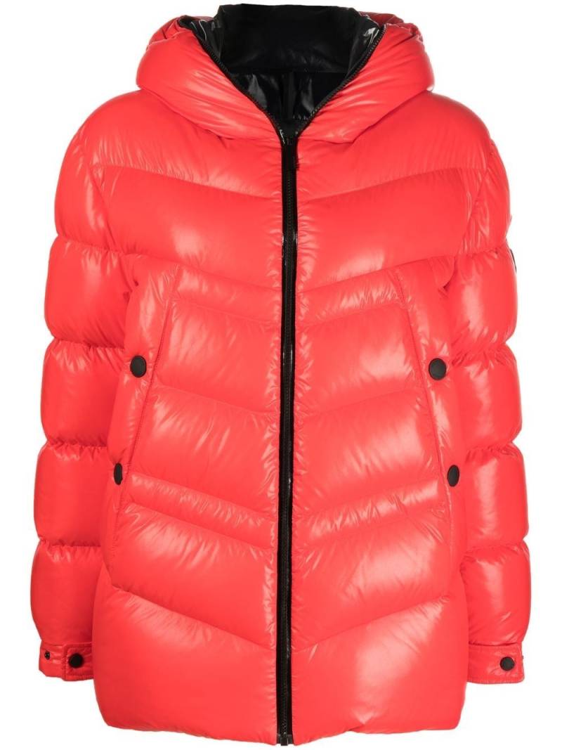 Moncler hooded padded coat - Red von Moncler