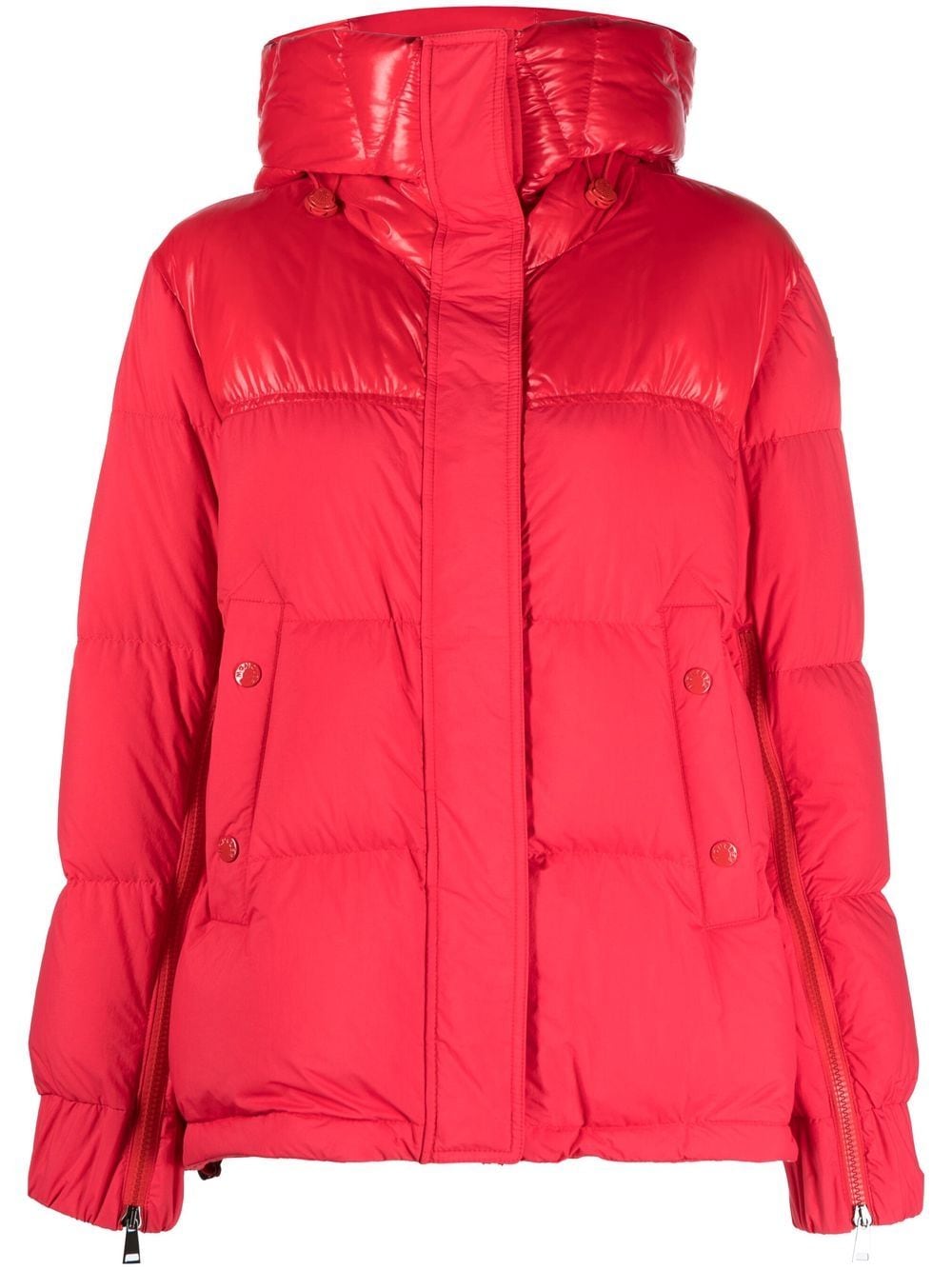Moncler hooded puffer jacket - Red von Moncler