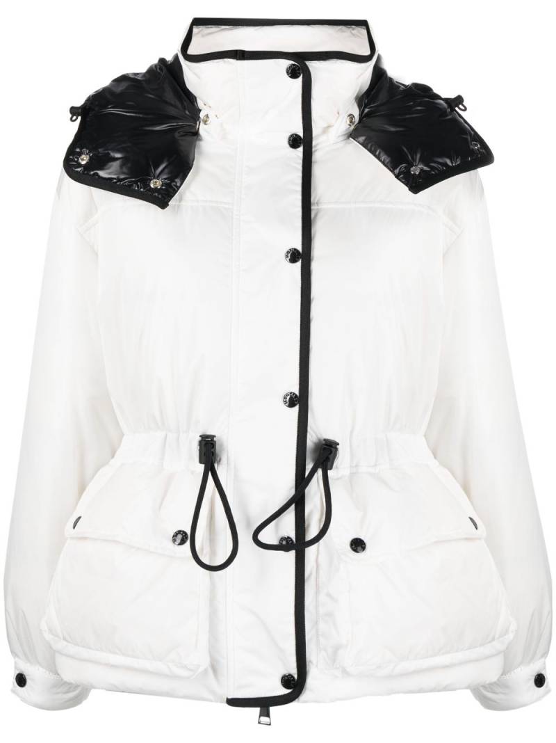 Moncler hooded puffer jacket - White von Moncler