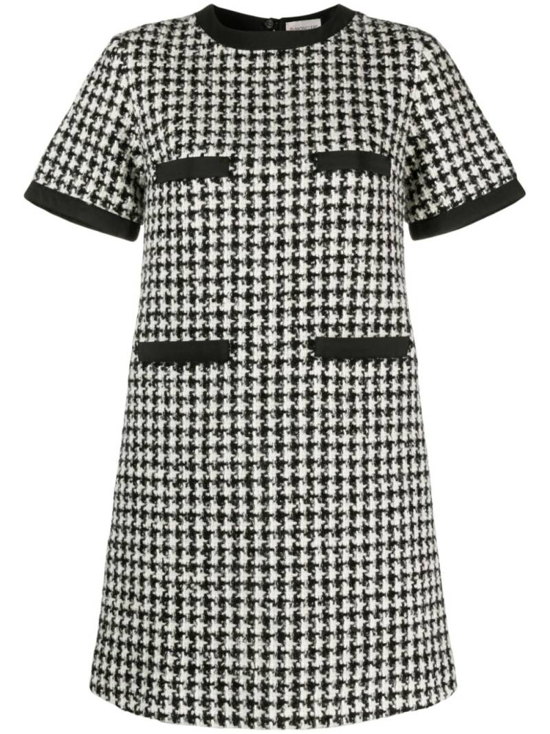 Moncler houndstooth bouclé minidress - White von Moncler