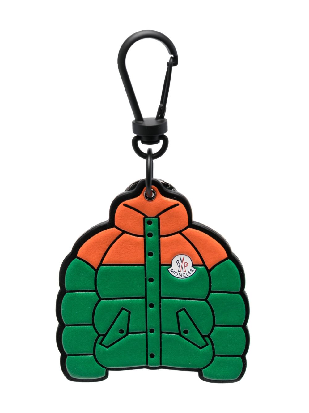 Moncler jacket-shaped key ring - Green von Moncler