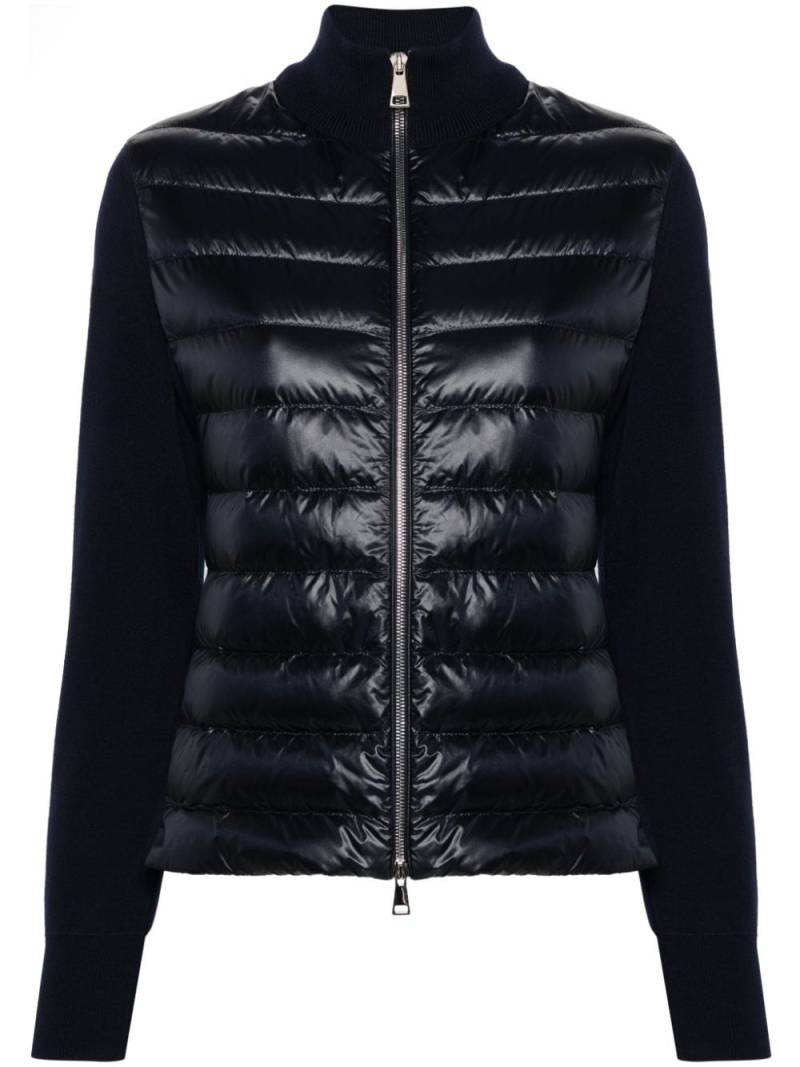 Moncler panelled padded jacket - Blue von Moncler