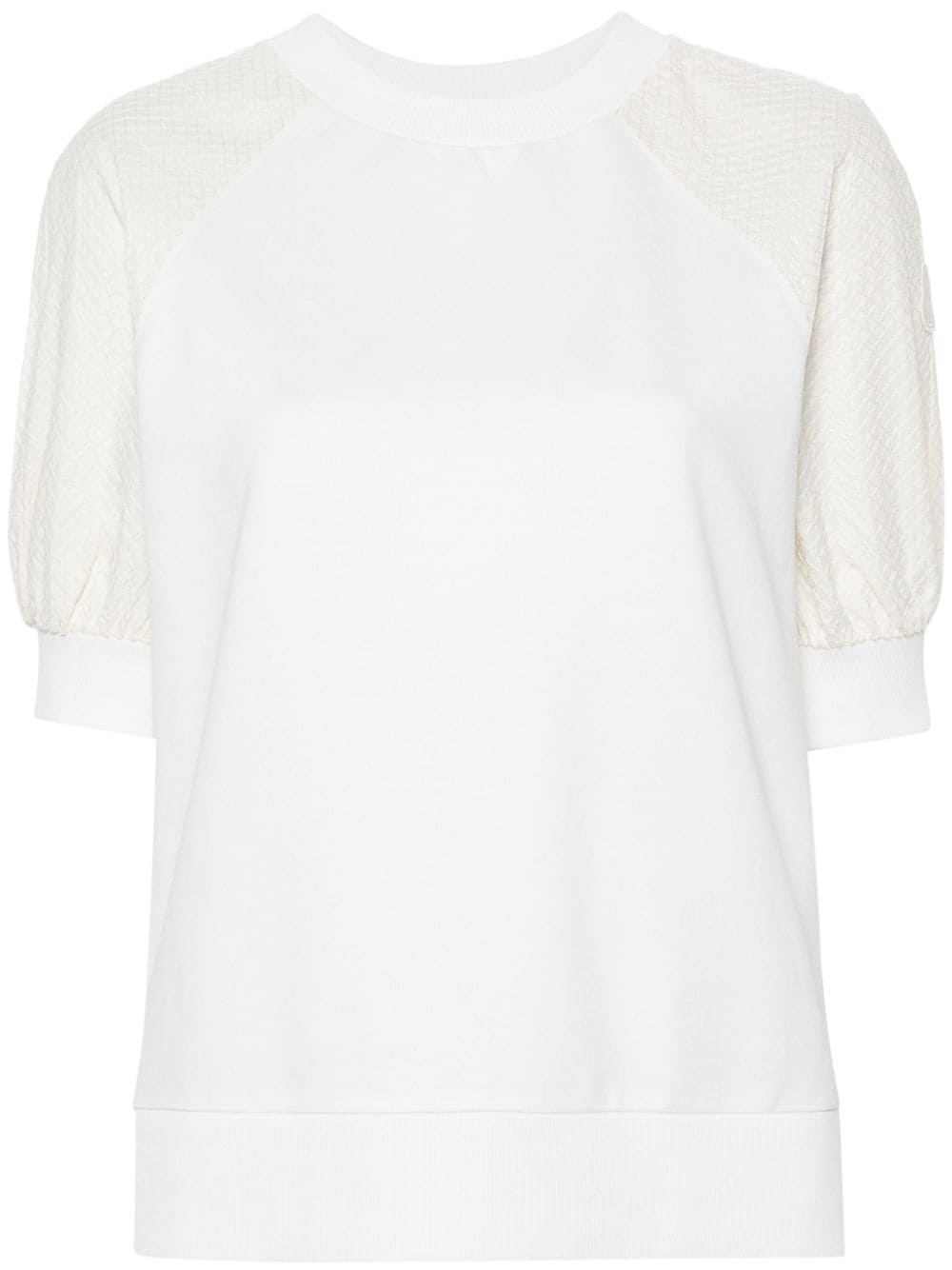 Moncler lace-up detail T-shirt - White von Moncler