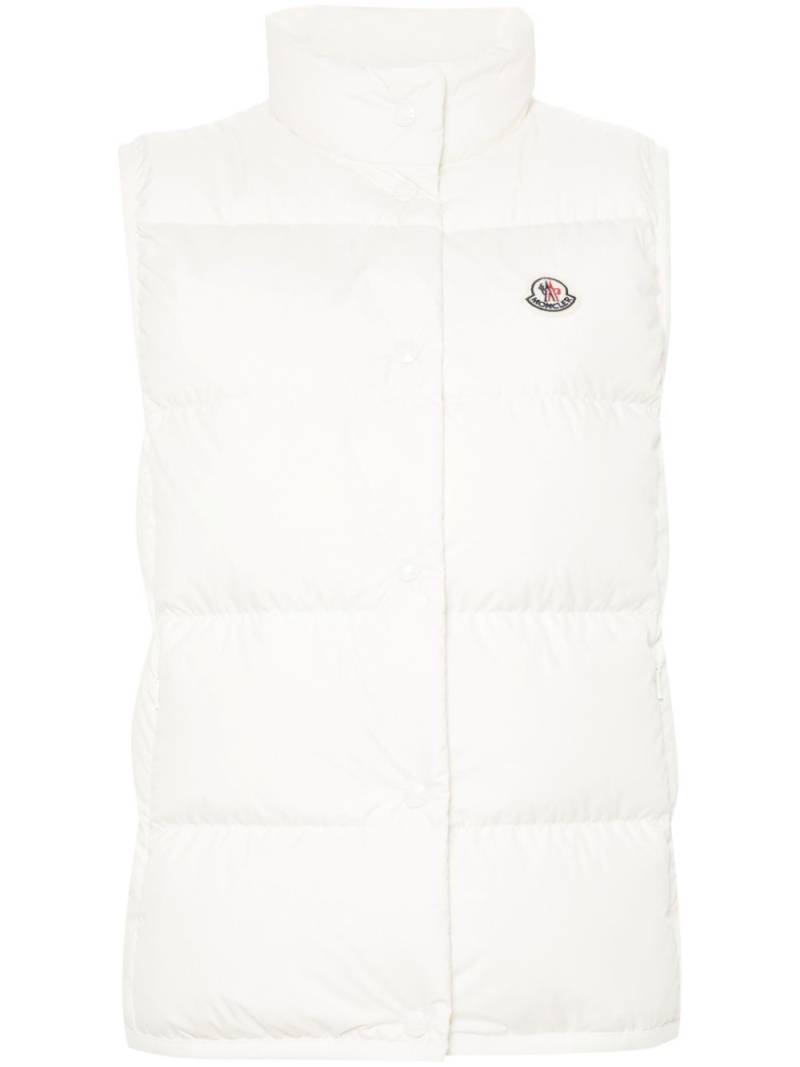 Moncler logo-appliqué gilet - White von Moncler