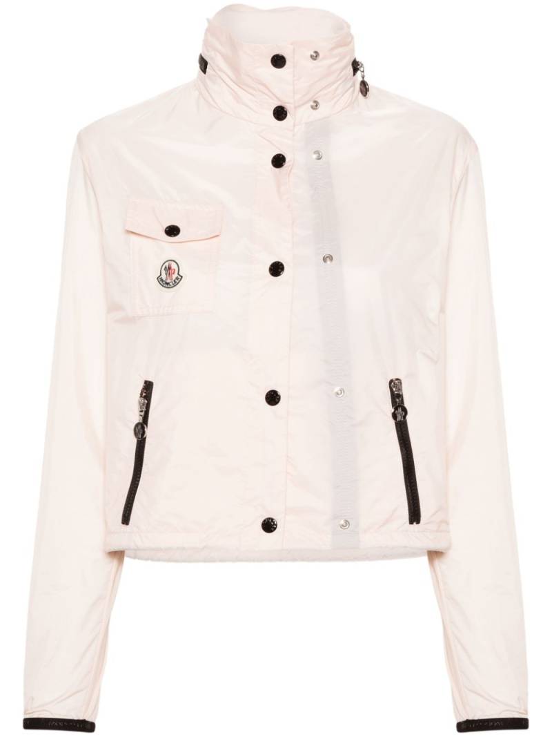 Moncler logo-appliqué lightweight jacket - Pink von Moncler