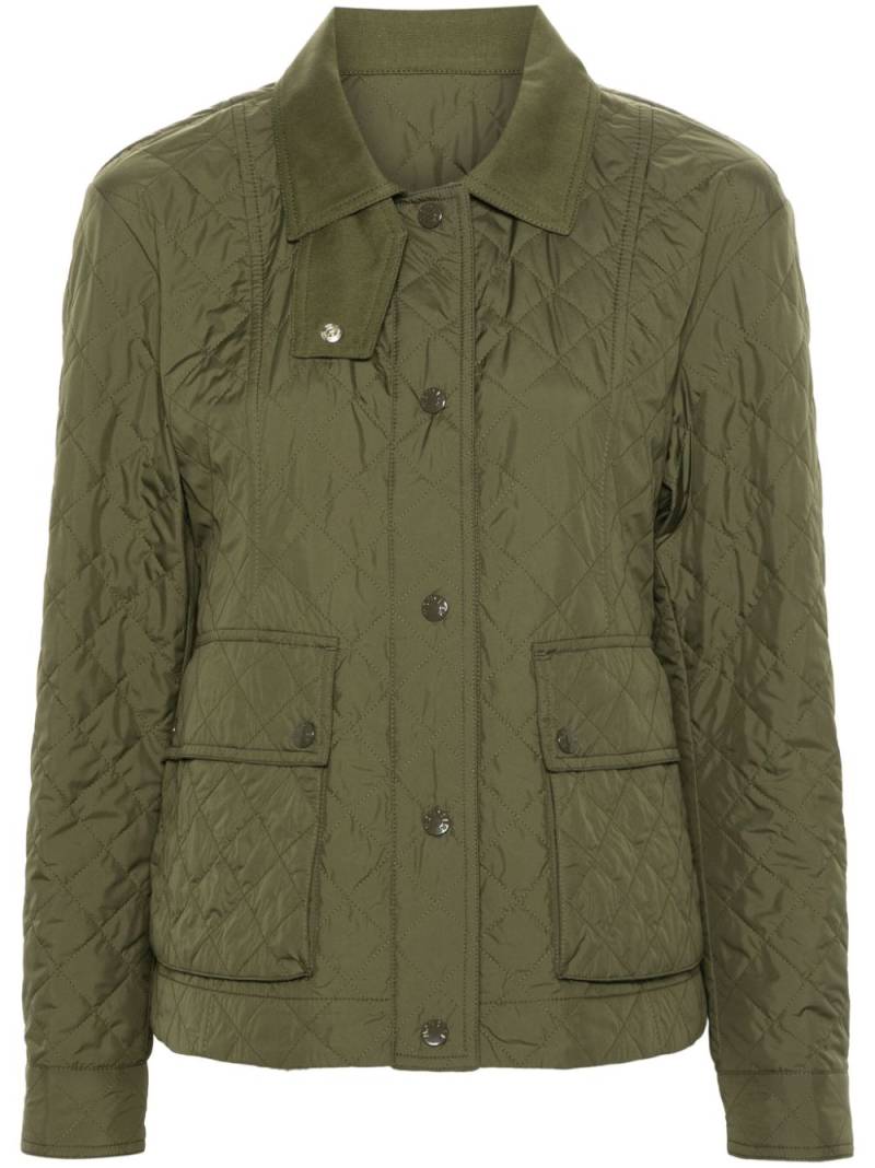 Moncler logo-appliqué quilted jacket - Green von Moncler