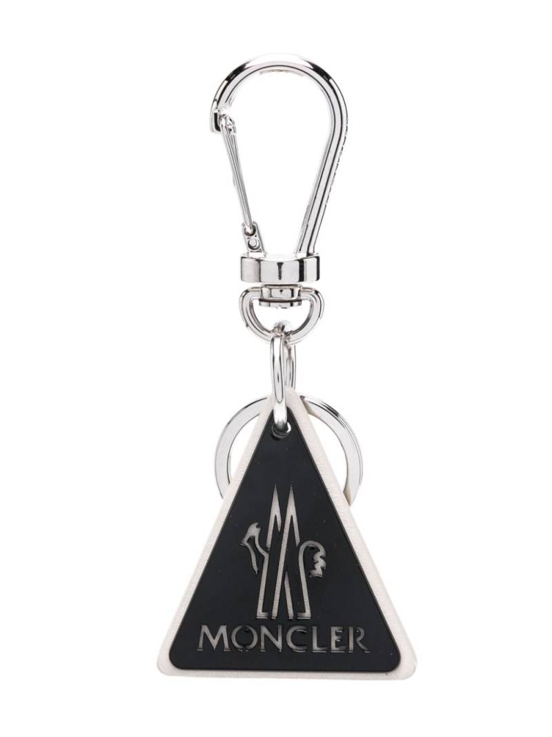 Moncler logo-debossed keyring - Black von Moncler