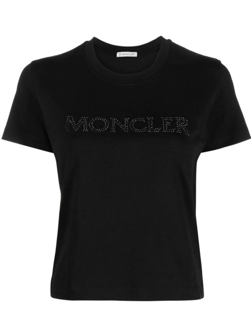 Moncler logo-embellished cotton T-shirt - Black von Moncler