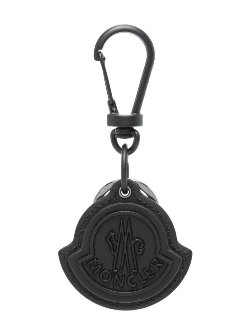 Moncler logo-embossed keyring - Black von Moncler