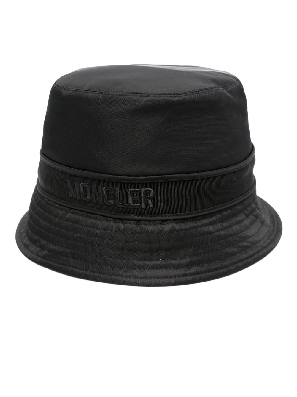 Moncler logo-embroidered bucket hat - Black von Moncler