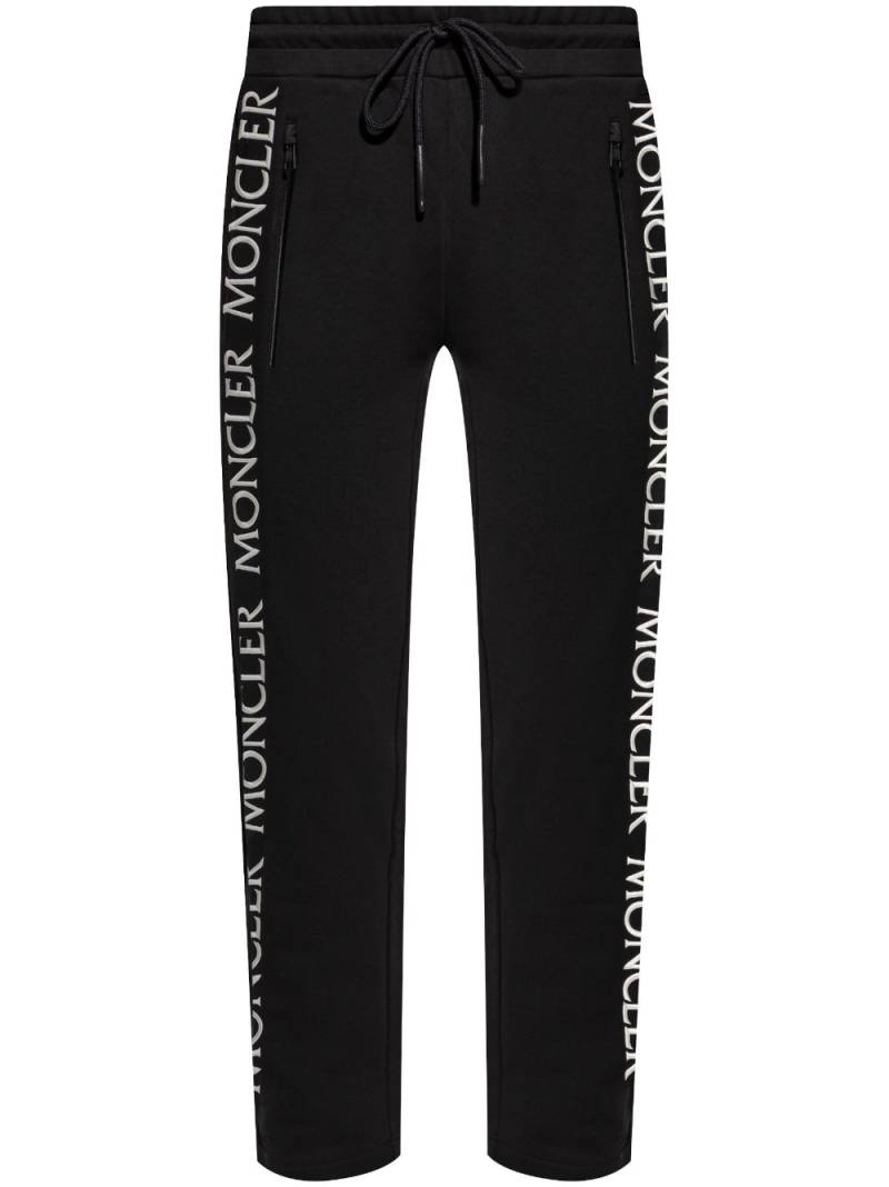 Moncler logo-embroidered track pants - Black von Moncler